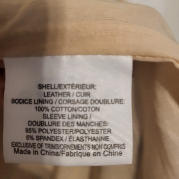 Tory Burch Leather Colorblock Pattern Coat size 8 - Picture 6 of 8